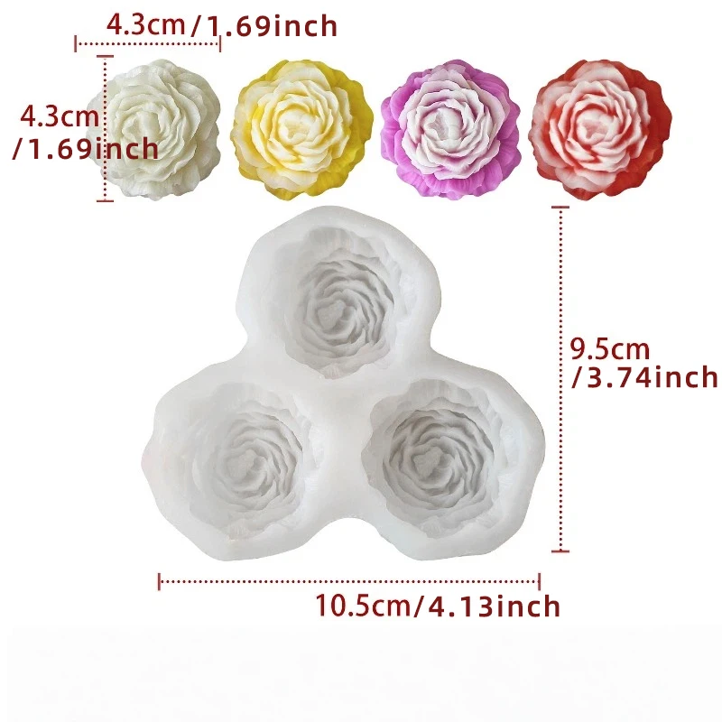 Peony Flower Candle Silicone M - Candle Making Supplies Kit のレビューと価格