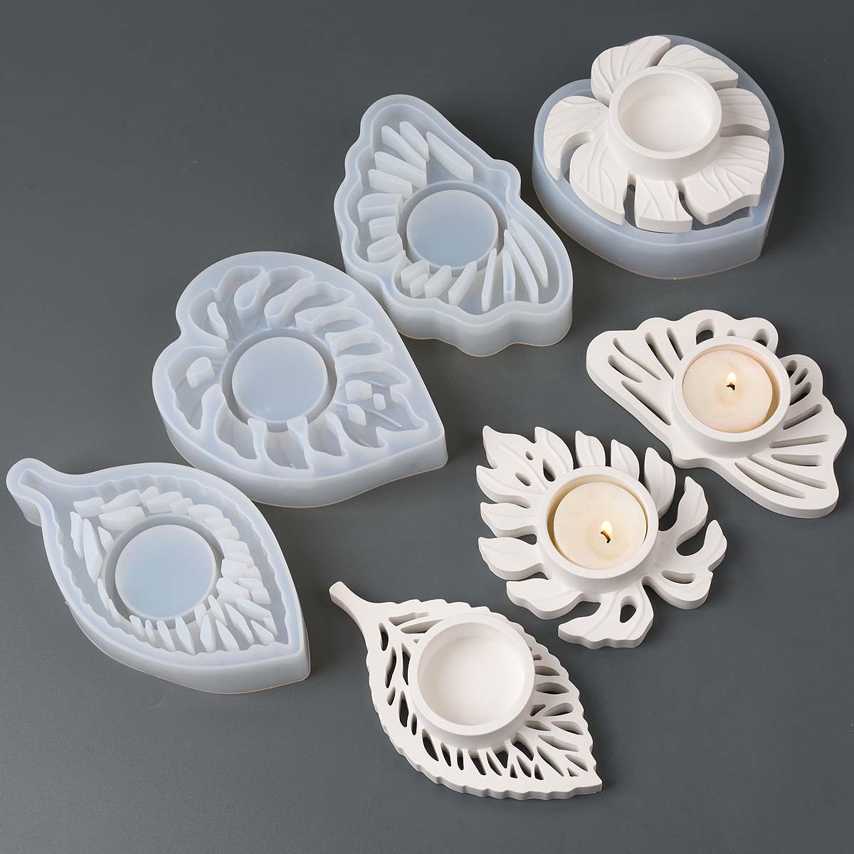 Leaves Candlestick Silicone Mo - Candle Zero のレビューと価格