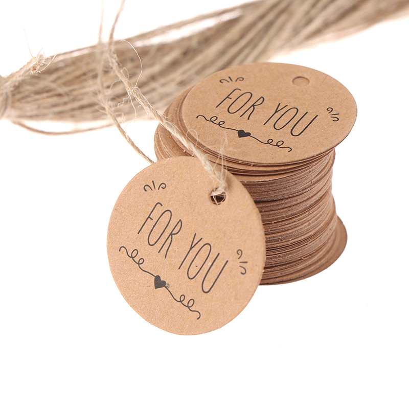 🌟100Pcs Kraft Paper Hang Tag f - Kraft Hang Tag のレビューと価格
